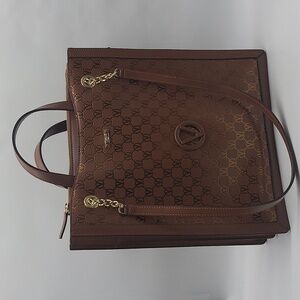 1367- Valentino By Mario Valentino Coraline Monogram Italian Leather NWT